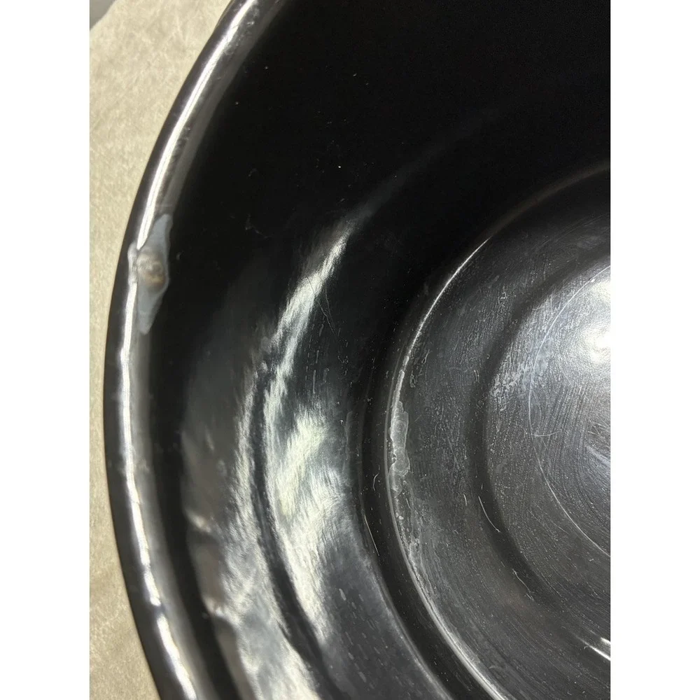 Stock Pot Enamel‎ Black 8 qt *spot